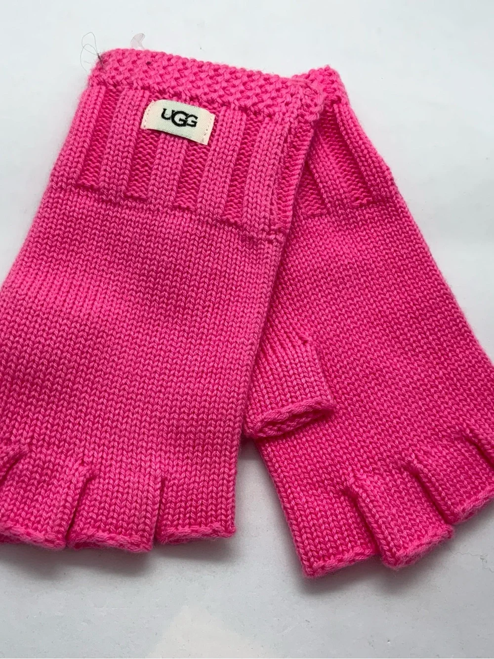 UGG Women's Knit Fingerless Gloves BrightPink One Size NWT